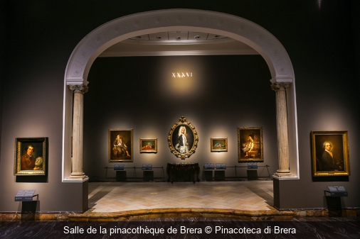 Salle de la pinacothèque de Brera Pinacoteca di Brera