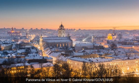 Panorama de Vilnius en hiver Gabriel Khiterer/GOVILNIUS
