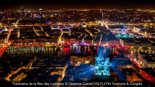 Panorama de la fête des Lumières Delphine Castel/ONLYLYON Tourisme & Congrès