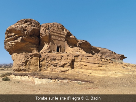 Tombe sur le site d'Hégra C. Badin