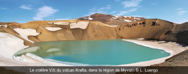 Le cratère Víti du volcan Krafla, dans la région de Myvatn L. Luengo