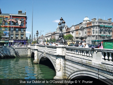 Vue sur Dublin et le O'Connell Bridge Y. Prunier