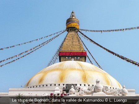 Le stupa de Bodnath, dans la vallée de Katmandou L. Luengo