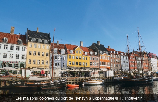 Les maisons colorées du port de Nyhavn à Copenhague F. Thouvenin