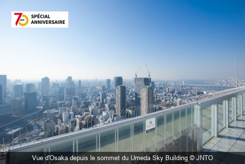 Vue d'Osaka depuis le sommet du Umeda Sky Building JNTO