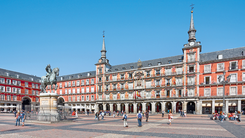 La Plaza Mayor à Madrid