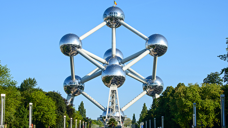 Vue extérieure de l'Atomium