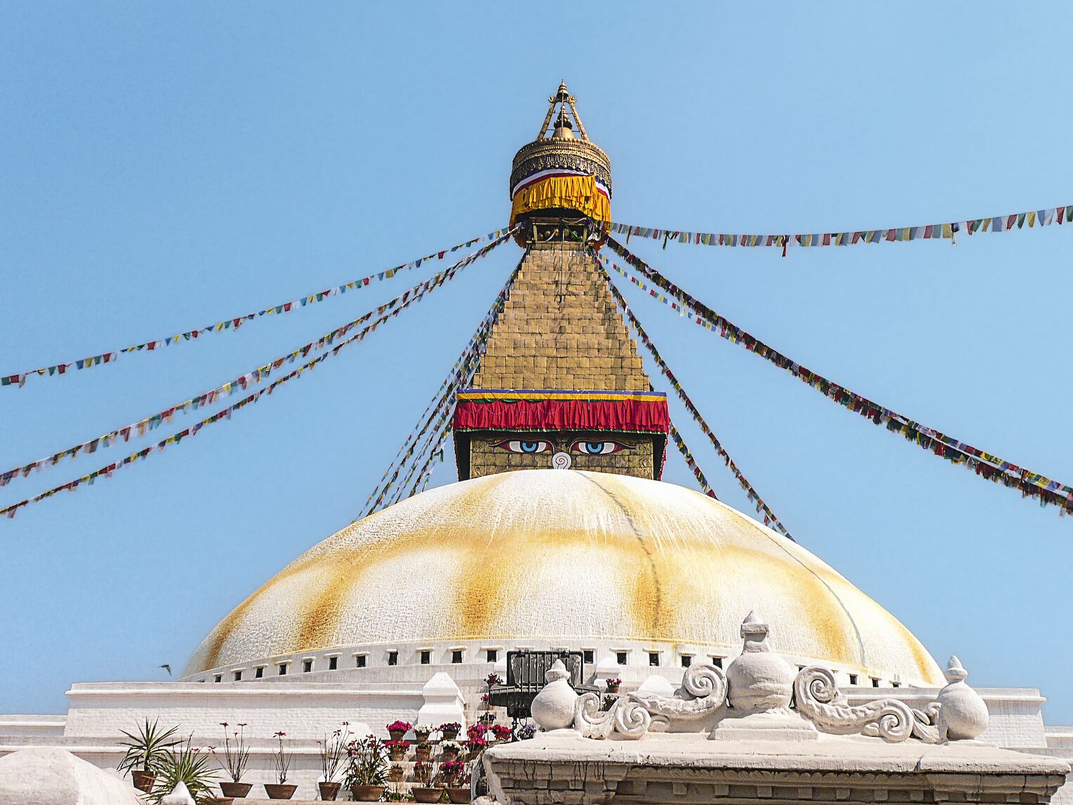 Le stupa de Bodnath, dans la vallée de Katmandou